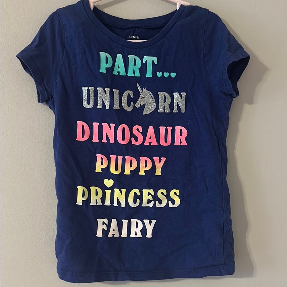 Carters Kids Blue Graphic Tee